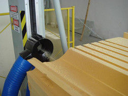 coupeur horizontal de mousse du fil 6kw abrasif à grande vitesse pour le PVC/unité centrale