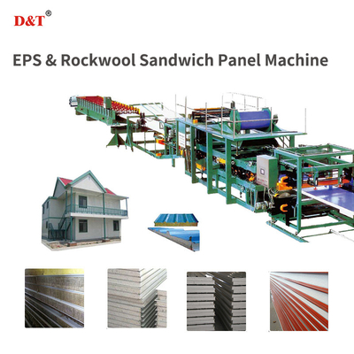 Machine à panneaux de sandwich polyvalente personnalisée EPS / laine de roche pour le toit et le mur