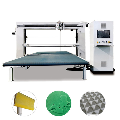 Machine à découper la mousse à double lame à oscillation CNC pour l'industrie de la découpe d'éponges flexibles