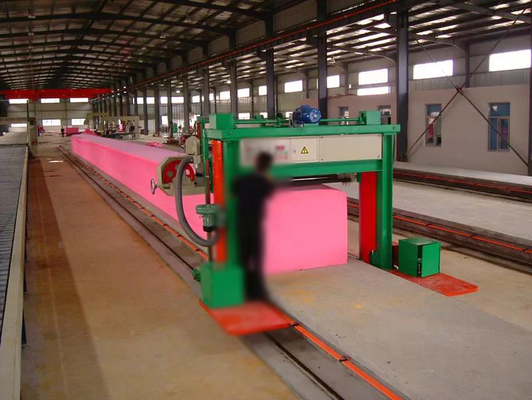 Machine de découpe d'éponges avancée avec rail de guidage du cadre principal et rail de raccordement électronique