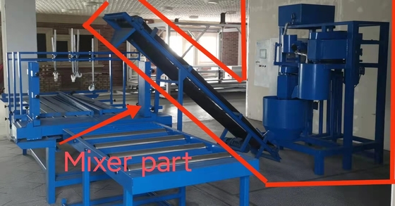 Machine de revêtement de ciment EPS pour la décoration de corniches en mousse