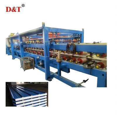 Machine de formage de rouleaux de panneaux sandwich EPS/Ligne de production de tuiles de toit Tôle d'acier de couleur fournie en laine de roche automatique