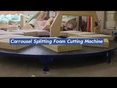 Machine de découpe d' éponge horizontale circulaire pour PU flexible, machine de découpe de mousse carrée