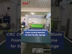 Coupeuse de contour à double lame 2D à forme oscillante pour mousse de rebond